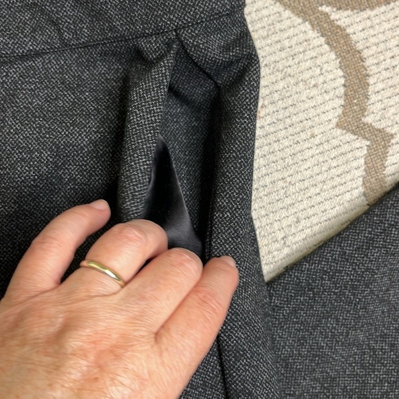 Modcloth high waisted cropped wide leg black gray pants size 22 - Picture 13 of 16